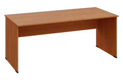 EPL 18 - 18 stůl kancelářský, dřevěná podnož, deska 18 mm, široký 1800 mm, olše jantar